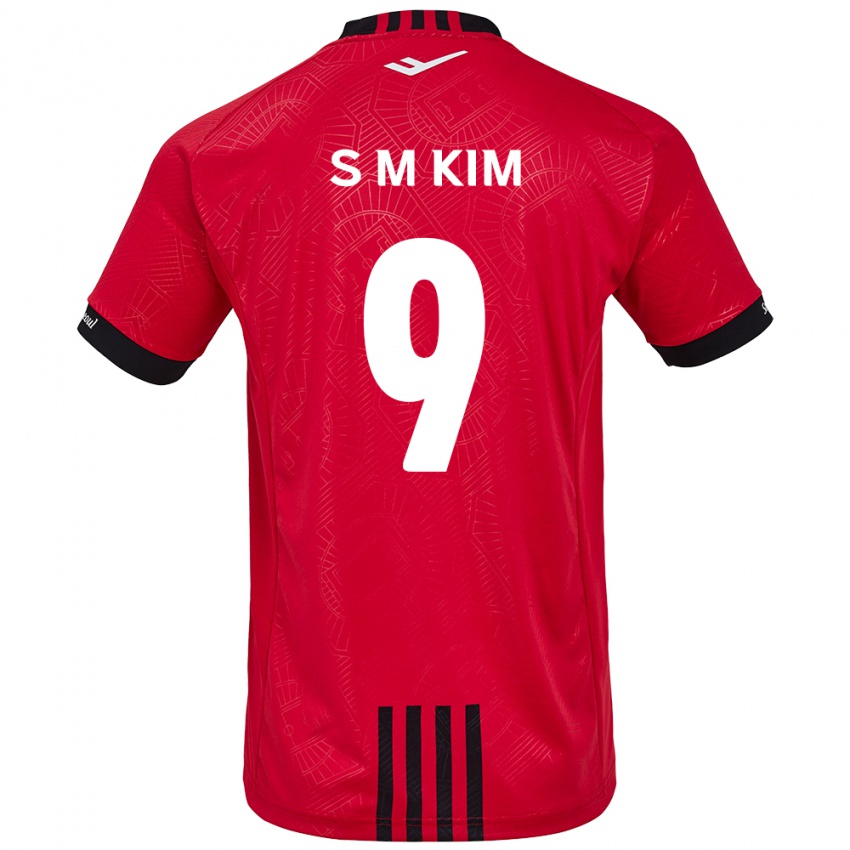 Kinder Min-Sung Kim #9 Rot Schwarz Heimtrikot Trikot 2024/25 T-Shirt Belgien