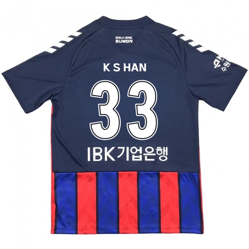 Kinder Sang-Kyu Han #33 Blau Rot Heimtrikot Trikot 2024/25 T-Shirt Belgien