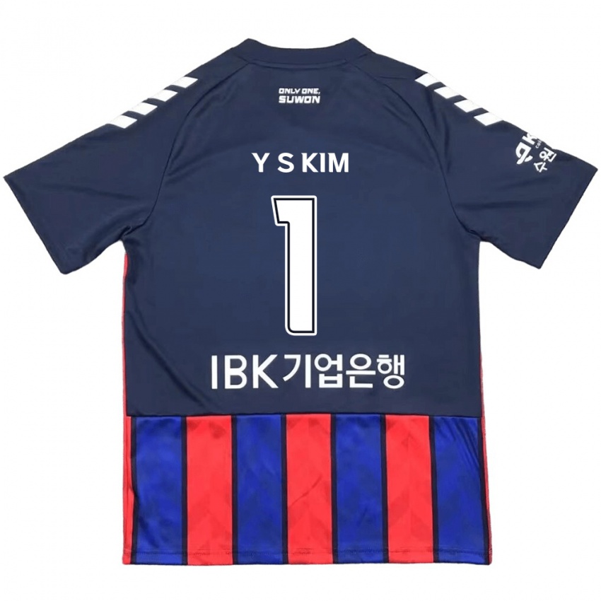 Kinder Seong-Yoon Kim #1 Blau Rot Heimtrikot Trikot 2024/25 T-Shirt Belgien