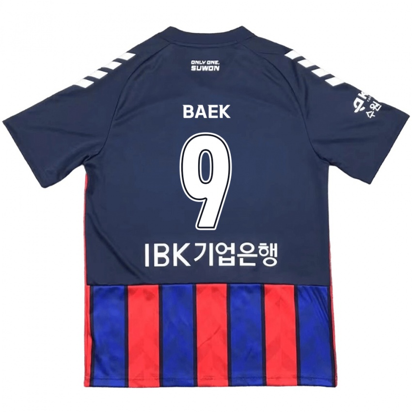 Kinder Kyeong Baek #9 Blau Rot Heimtrikot Trikot 2024/25 T-Shirt Belgien