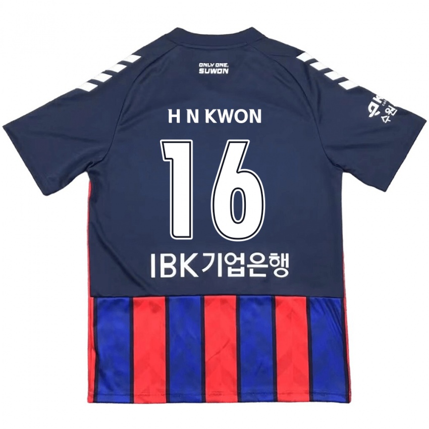 Kinder Nam-Hoon Kwon #16 Blau Rot Heimtrikot Trikot 2024/25 T-Shirt Belgien