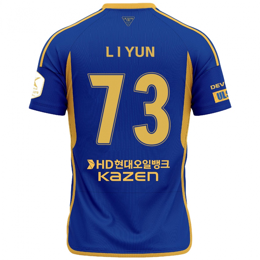 Kinder Il-Lok Yun #73 Blau Gelb Heimtrikot Trikot 2024/25 T-Shirt Belgien