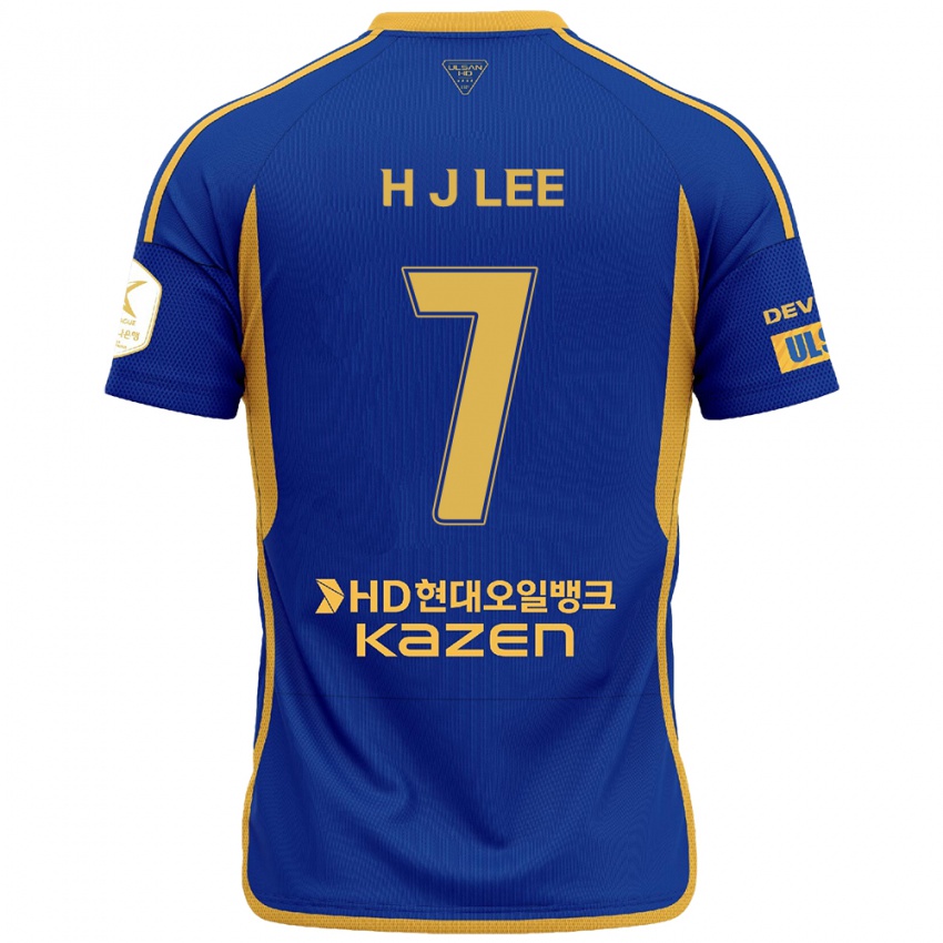 Kinder Jae-Hun Lee #7 Blau Gelb Heimtrikot Trikot 2024/25 T-Shirt Belgien