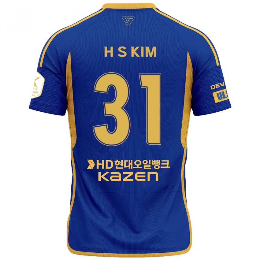 Kinder Se-Hyoung Kim #31 Blau Gelb Heimtrikot Trikot 2024/25 T-Shirt Belgien