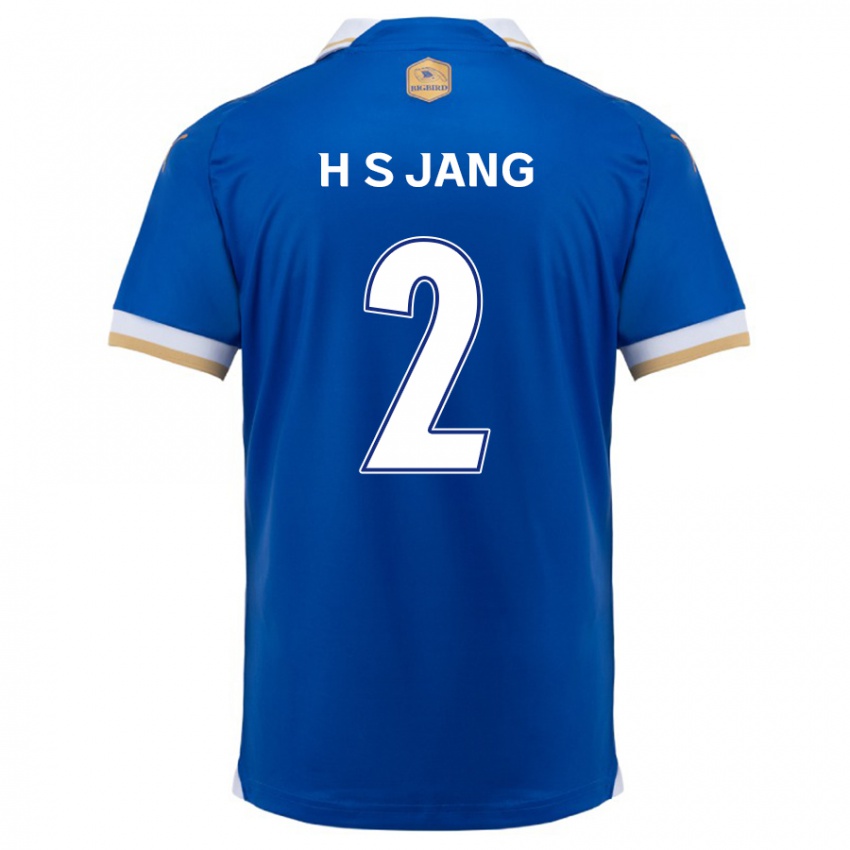 Kinder Seok-Hwan Jang #2 Blau Weiss Heimtrikot Trikot 2024/25 T-Shirt Belgien