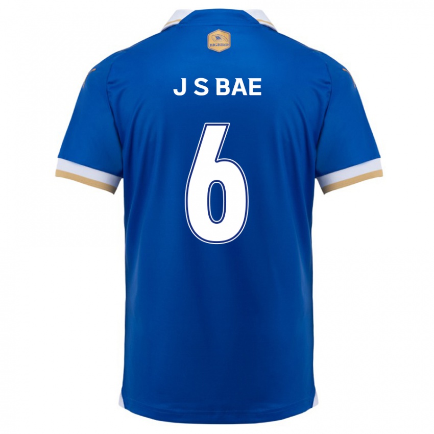 Kinder Seo-Joon Bae #6 Blau Weiss Heimtrikot Trikot 2024/25 T-Shirt Belgien