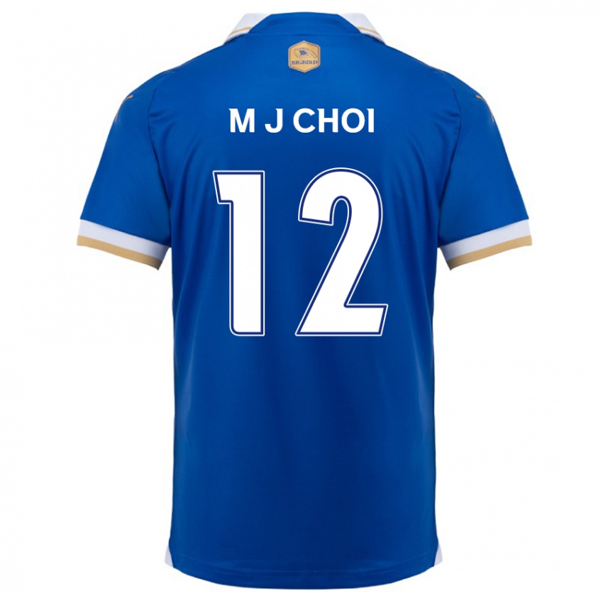 Kinder Ji-Moog Choi #12 Blau Weiss Heimtrikot Trikot 2024/25 T-Shirt Belgien