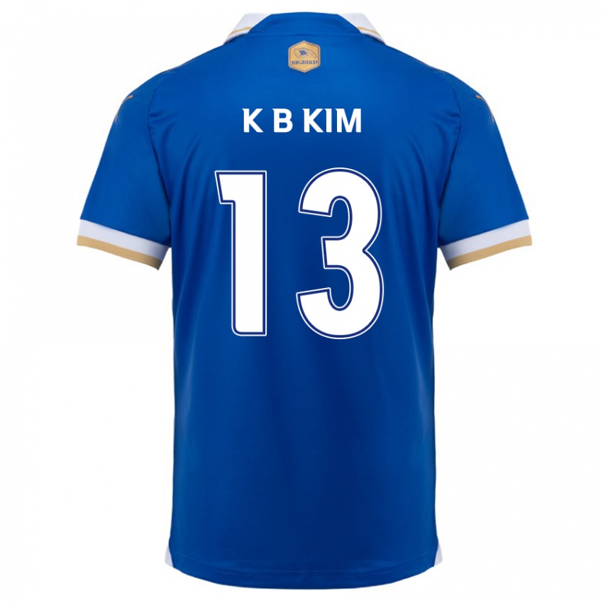 Kinder Bo-Kyung Kim #13 Blau Weiss Heimtrikot Trikot 2024/25 T-Shirt Belgien