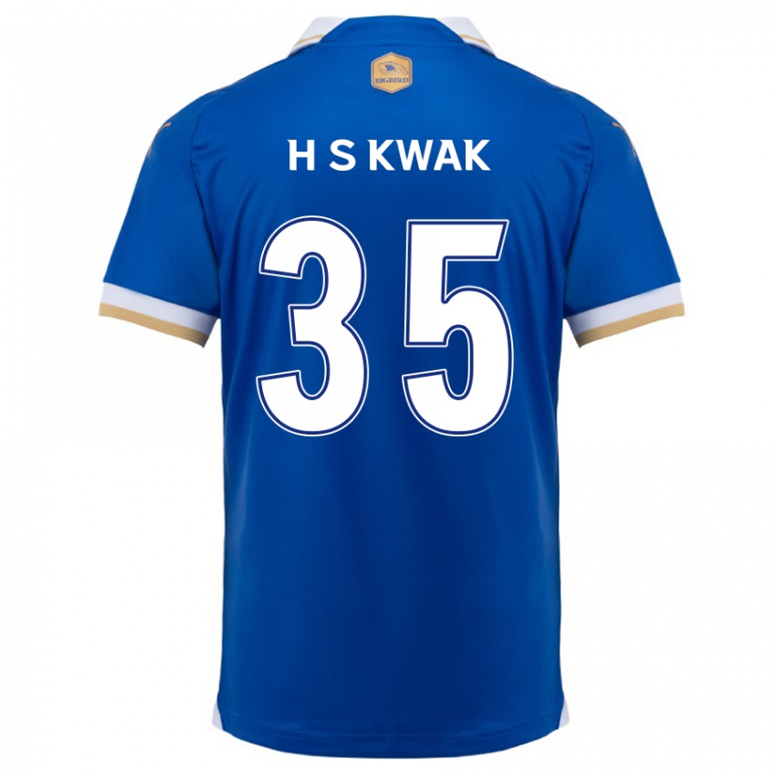 Kinder Sung-Hoon Kwak #35 Blau Weiss Heimtrikot Trikot 2024/25 T-Shirt Belgien