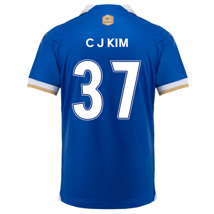 Kinder Joo-Chan Kim #37 Blau Weiss Heimtrikot Trikot 2024/25 T-Shirt Belgien