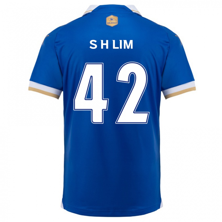 Kinder Hyun-Sub Lim #42 Blau Weiss Heimtrikot Trikot 2024/25 T-Shirt Belgien