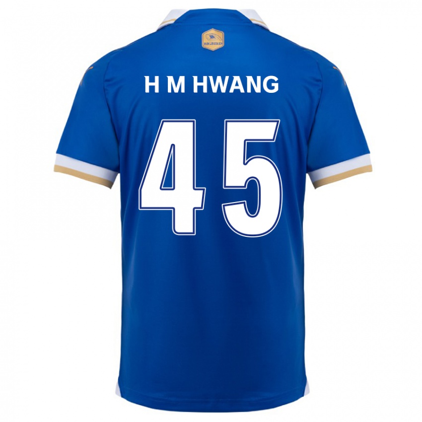 Kinder Myung-Hyun Hwang #45 Blau Weiss Heimtrikot Trikot 2024/25 T-Shirt Belgien