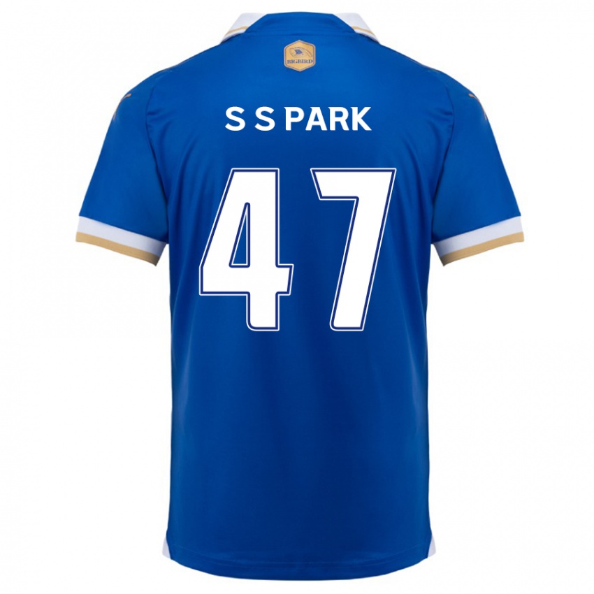 Kinder Seung-Soo Park #47 Blau Weiss Heimtrikot Trikot 2024/25 T-Shirt Belgien