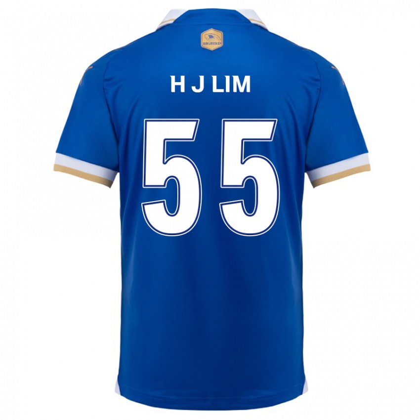 Kinder Ji-Hoon Lim #55 Blau Weiss Heimtrikot Trikot 2024/25 T-Shirt Belgien