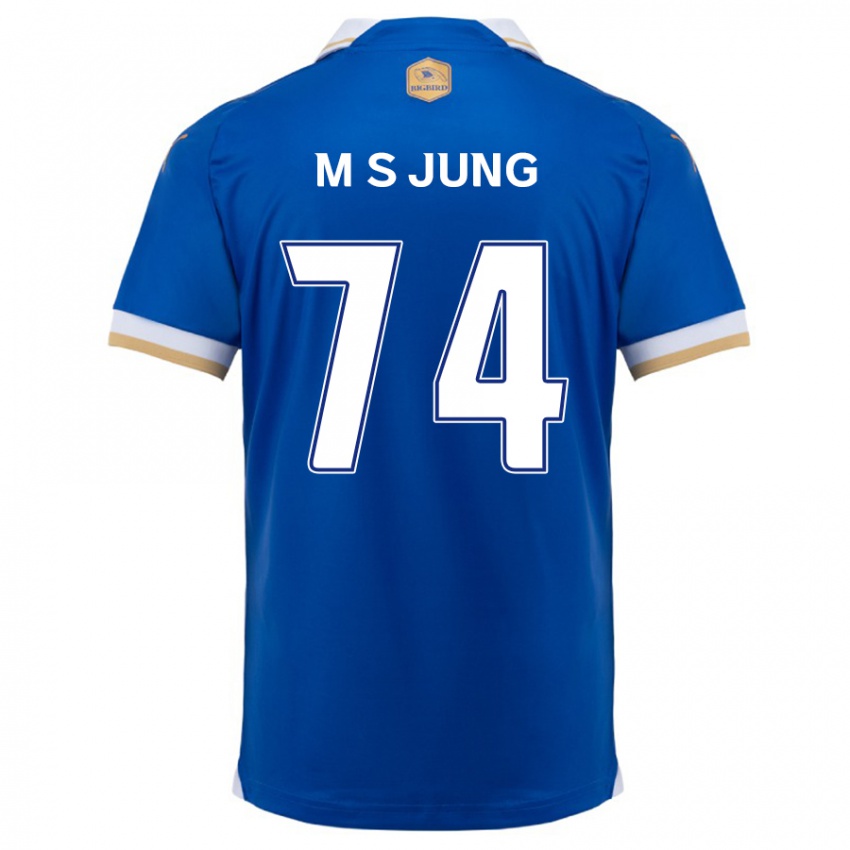 Kinder Sung-Min Jung #74 Blau Weiss Heimtrikot Trikot 2024/25 T-Shirt Belgien