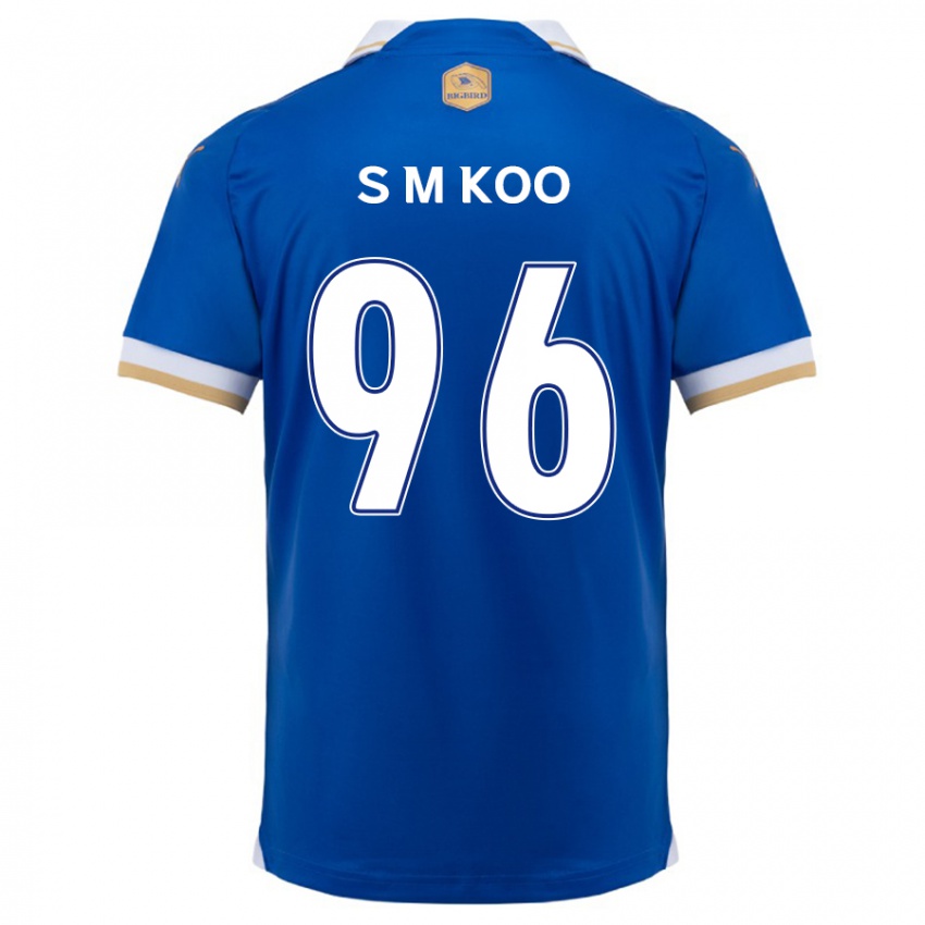 Kinder Min-Seo Koo #96 Blau Weiss Heimtrikot Trikot 2024/25 T-Shirt Belgien