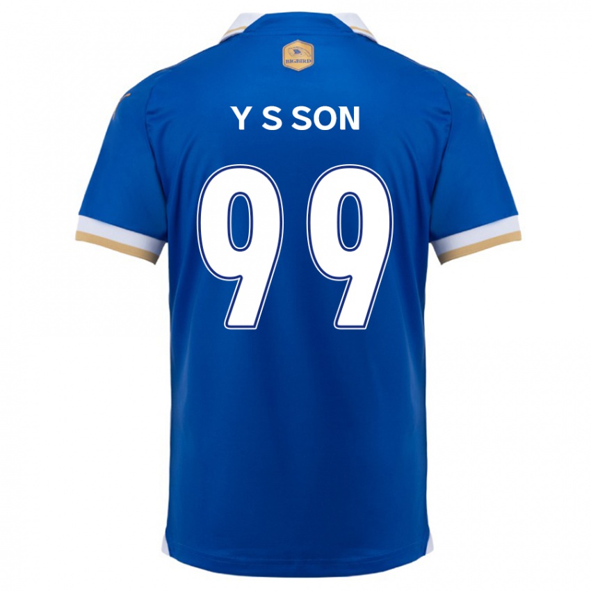 Kinder Suk-Yong Son #99 Blau Weiss Heimtrikot Trikot 2024/25 T-Shirt Belgien