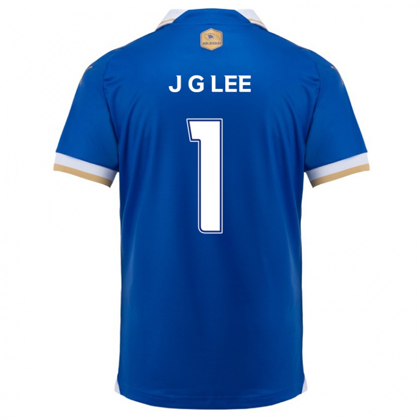 Kinder Gyeong-Jun Lee #1 Blau Weiss Heimtrikot Trikot 2024/25 T-Shirt Belgien