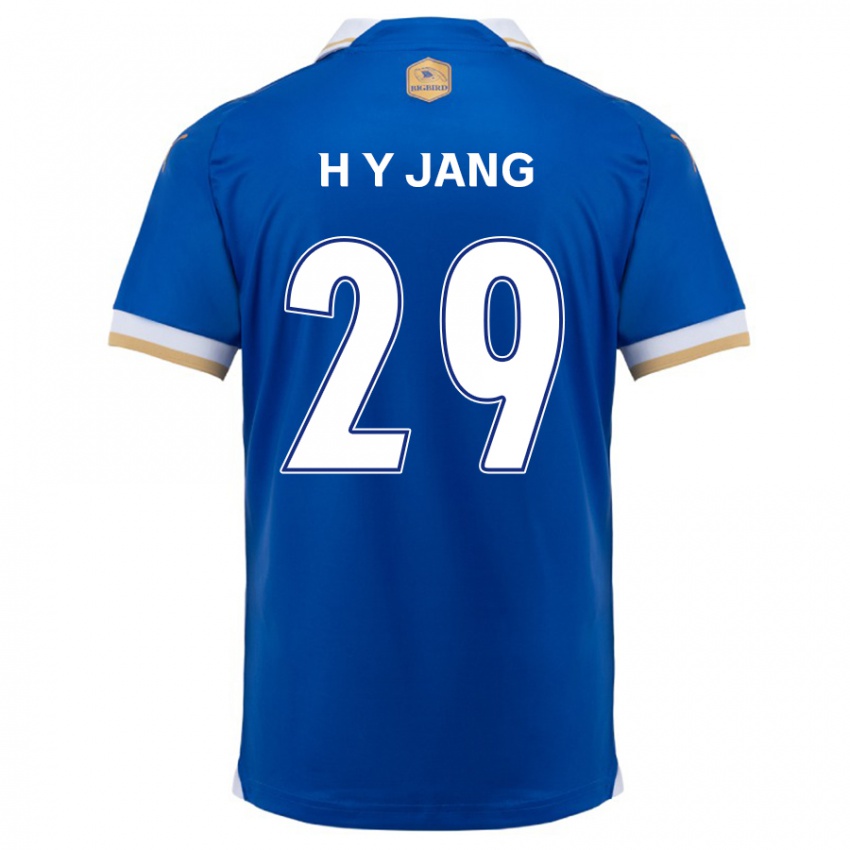 Kinder Yo-Han Jang #29 Blau Weiss Heimtrikot Trikot 2024/25 T-Shirt Belgien