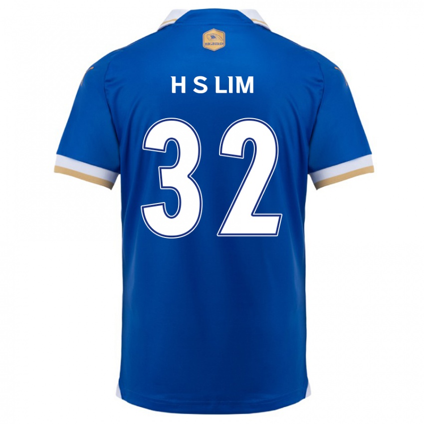 Kinder Seong-Hyeon Lim #32 Blau Weiss Heimtrikot Trikot 2024/25 T-Shirt Belgien