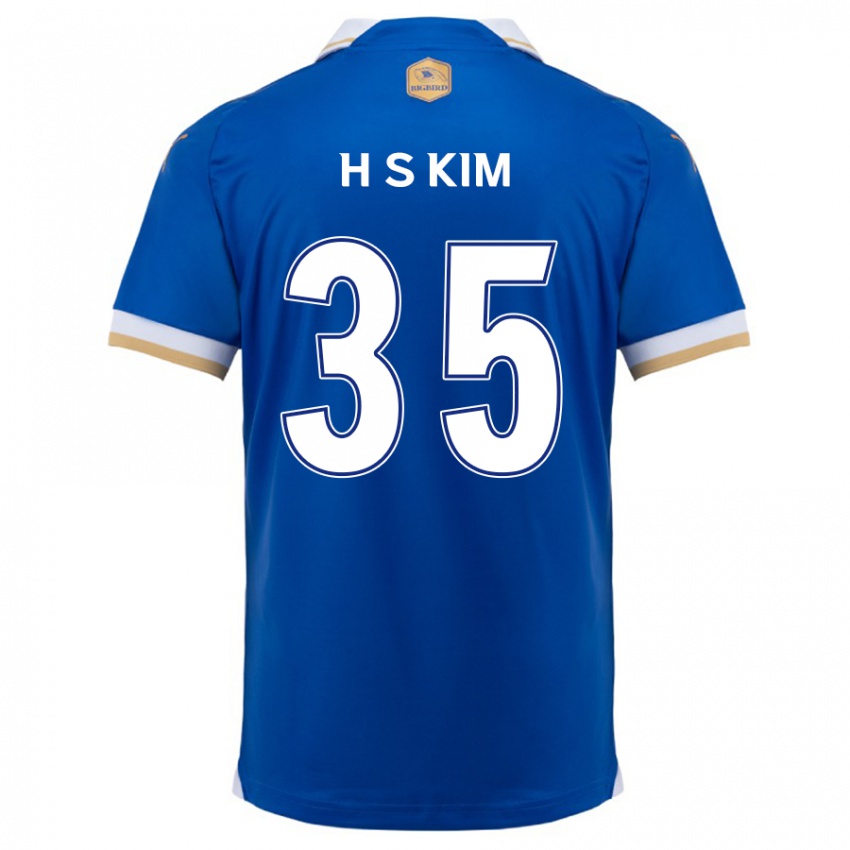 Kinder Seung-Hyun Kim #35 Blau Weiss Heimtrikot Trikot 2024/25 T-Shirt Belgien