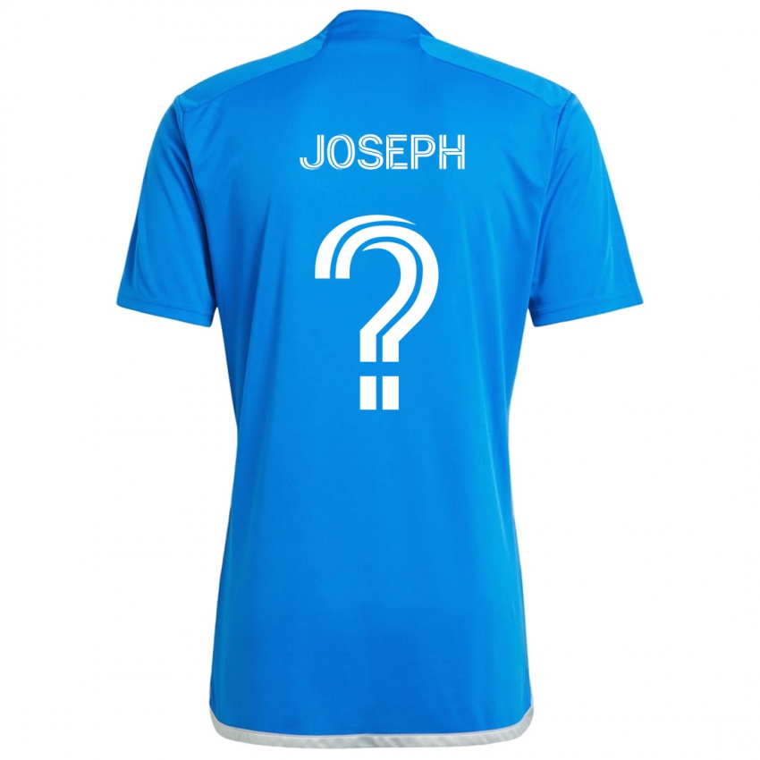 Kinder Sebastien Joseph #0 Blau Weiss Heimtrikot Trikot 2024/25 T-Shirt Belgien