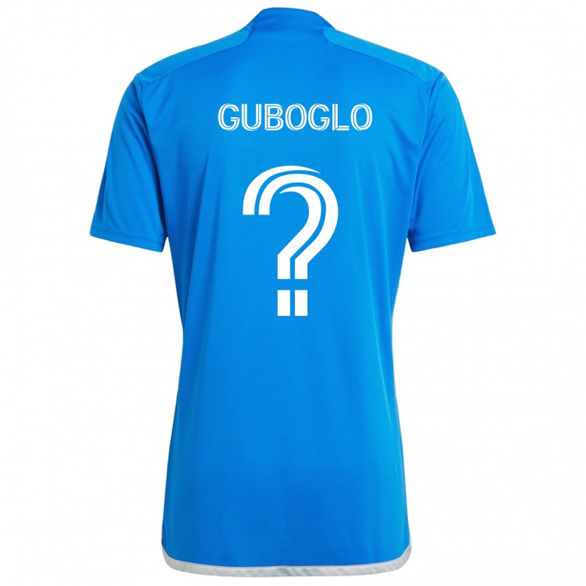 Kinder Yuri Guboglo #0 Blau Weiss Heimtrikot Trikot 2024/25 T-Shirt Belgien