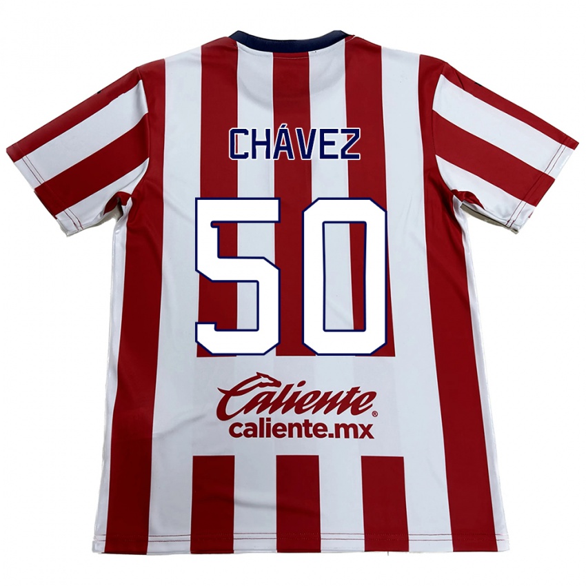 Kinder Mateo Chávez #50 Rot-Weiss Heimtrikot Trikot 2024/25 T-Shirt Belgien