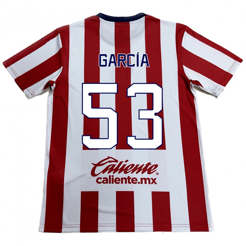 Kinderen Uziel García #53 Rood Wit Thuisshirt Thuistenue 2024/25 T-Shirt België