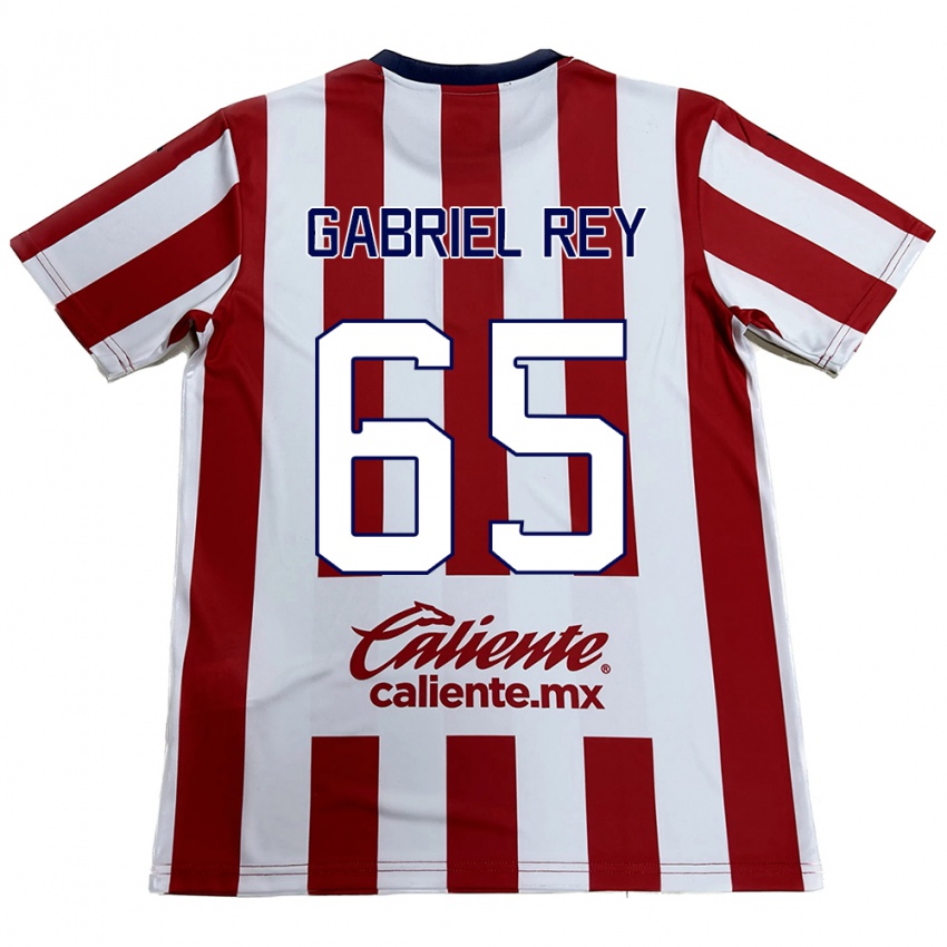 Kinder Luis Gabriel Rey #65 Rot-Weiss Heimtrikot Trikot 2024/25 T-Shirt Belgien