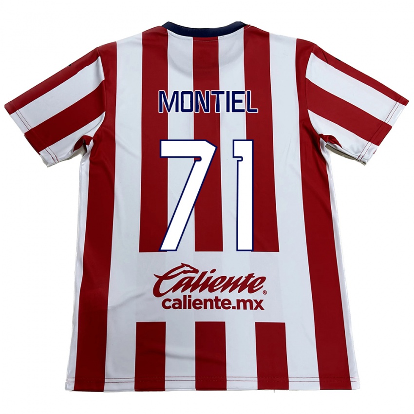 Kinder Erick Montiel #71 Rot-Weiss Heimtrikot Trikot 2024/25 T-Shirt Belgien