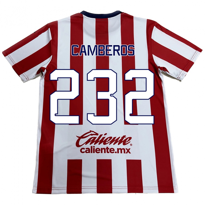 Kinder Hugo Camberos #232 Rot-Weiss Heimtrikot Trikot 2024/25 T-Shirt Belgien