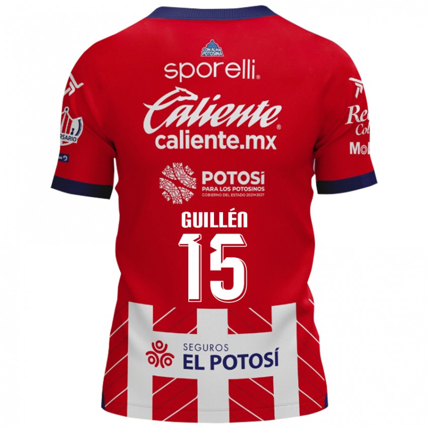 Kinderen Daniel Guillén #15 Rood Wit Thuisshirt Thuistenue 2024/25 T-Shirt België