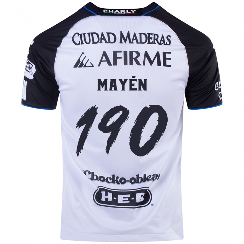 Kinder Eduardo Mayén #190 Schwarz Blau Heimtrikot Trikot 2024/25 T-Shirt Belgien