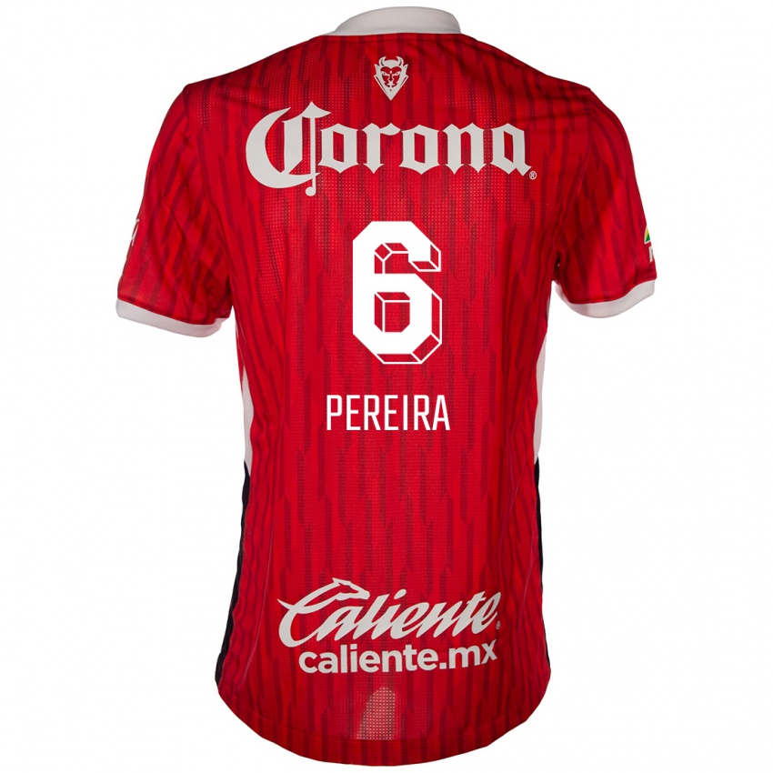 Kinderen Federico Pereira #6 Rood Wit Thuisshirt Thuistenue 2024/25 T-Shirt België