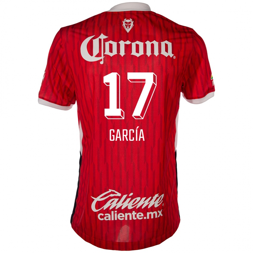 Kinderen Brian García #17 Rood Wit Thuisshirt Thuistenue 2024/25 T-Shirt België