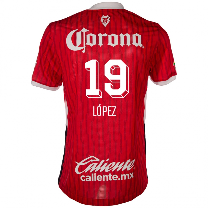 Kinderen Iván López #19 Rood Wit Thuisshirt Thuistenue 2024/25 T-Shirt België