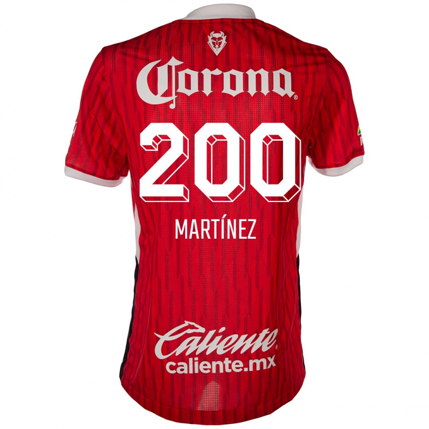 Kinder Edgar Martínez #200 Rot-Weiss Heimtrikot Trikot 2024/25 T-Shirt Belgien