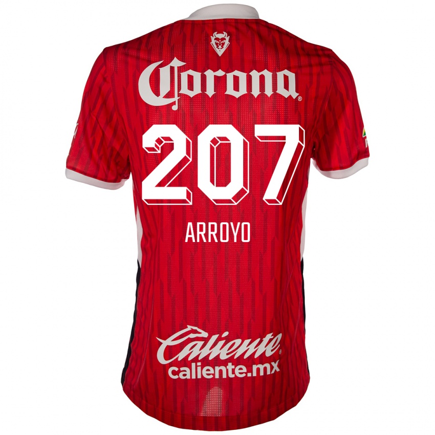 Kinderen José Arroyo #207 Rood Wit Thuisshirt Thuistenue 2024/25 T-Shirt België