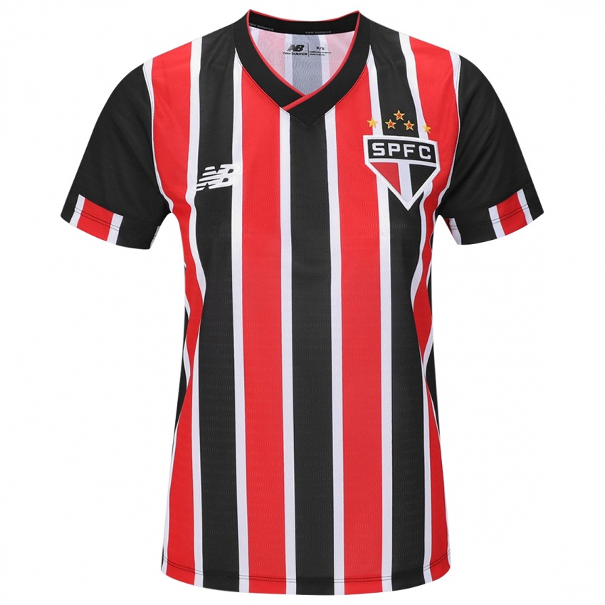 Enfant Maillot Damián Bobadilla #21 Noir Rouge Blanc Tenues Extérieur 2024/25 T-Shirt Belgique