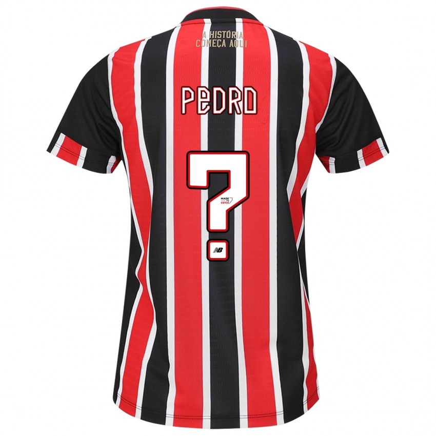 Enfant Maillot João Pedro #0 Noir Rouge Blanc Tenues Extérieur 2024/25 T-Shirt Belgique