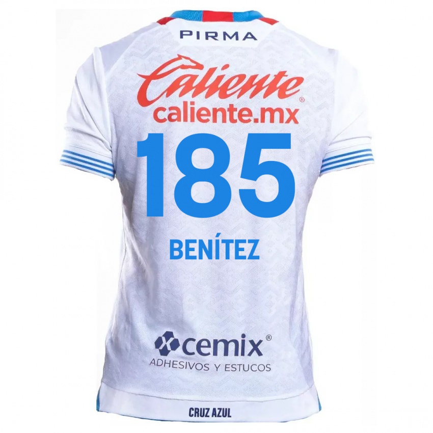 Kinder Cristopher Benitez #185 Weiß Blau Auswärtstrikot Trikot 2024/25 T-Shirt Belgien