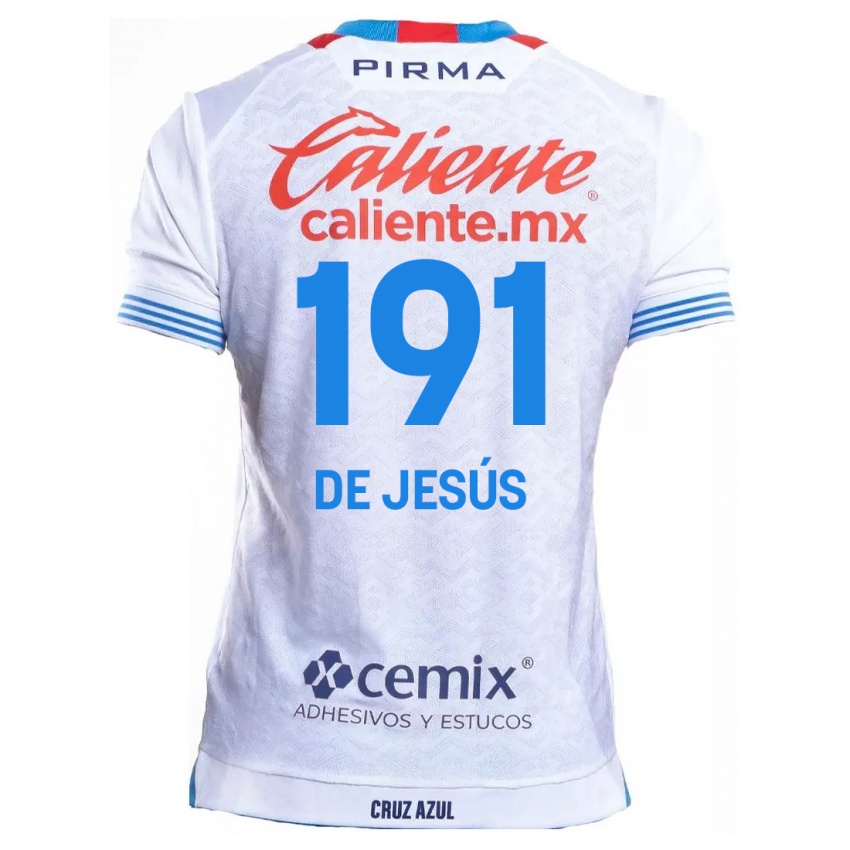 Kinder Luis De Jesús #191 Weiß Blau Auswärtstrikot Trikot 2024/25 T-Shirt Belgien