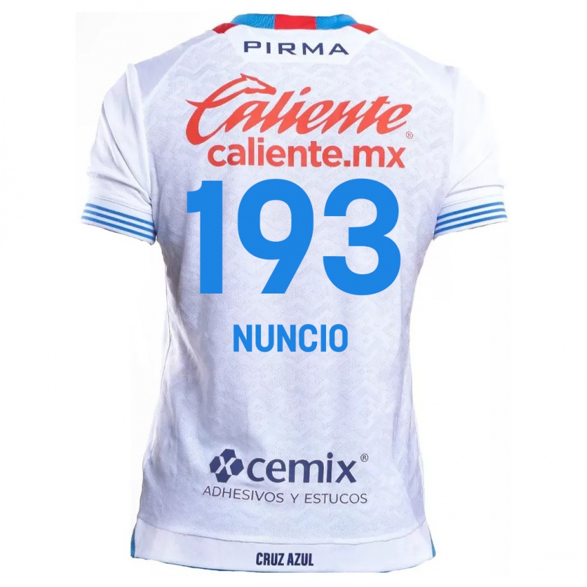 Kinder Jorge Nuncio #193 Weiß Blau Auswärtstrikot Trikot 2024/25 T-Shirt Belgien