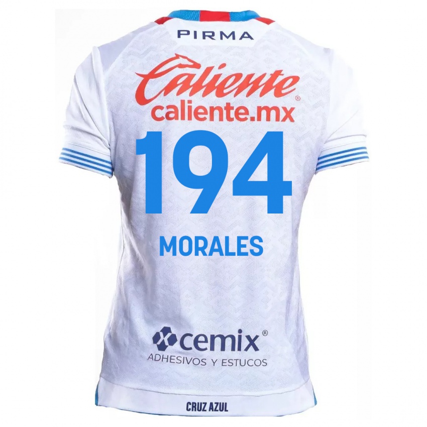 Kinder Amaury Morales #194 Weiß Blau Auswärtstrikot Trikot 2024/25 T-Shirt Belgien