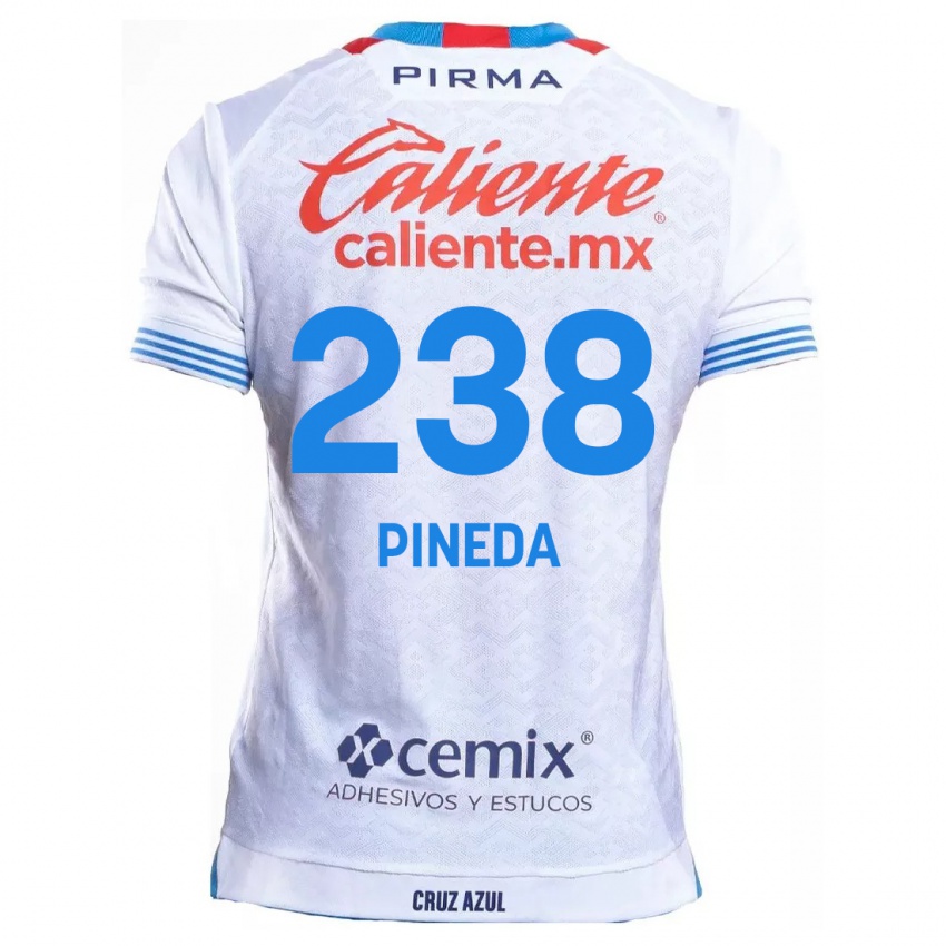 Kinder Zadiel Pineda #238 Weiß Blau Auswärtstrikot Trikot 2024/25 T-Shirt Belgien