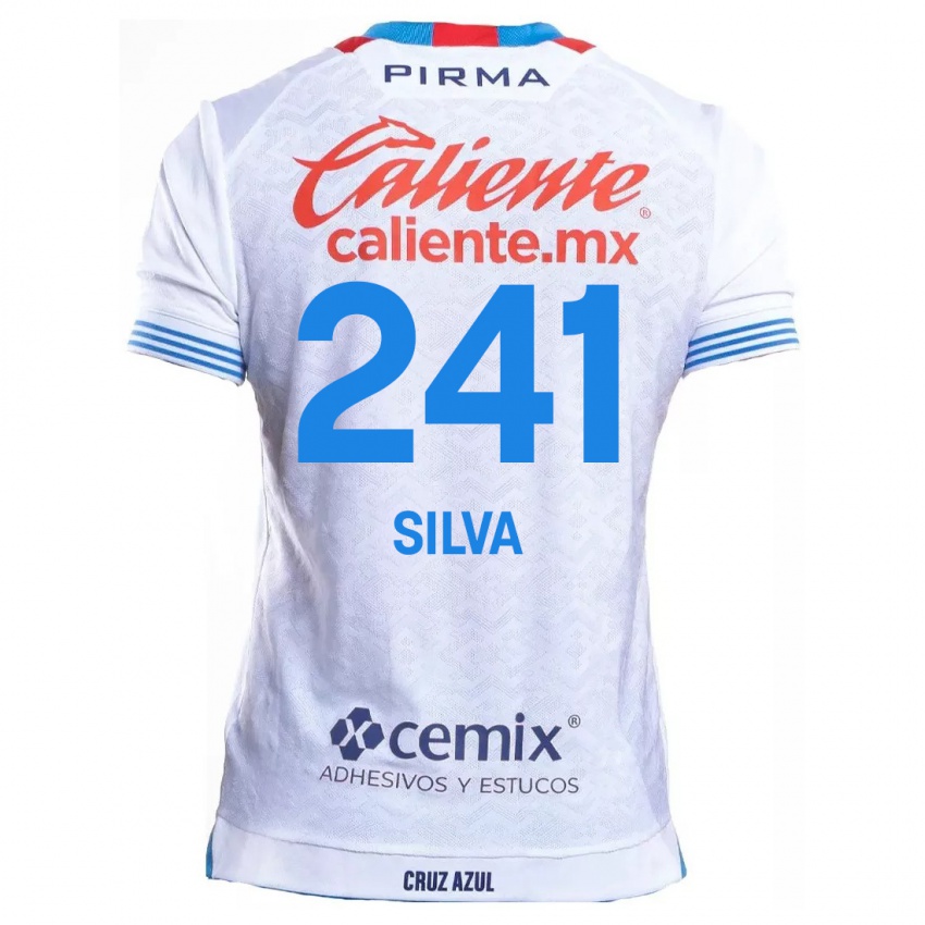 Kinder Iván Silva #241 Weiß Blau Auswärtstrikot Trikot 2024/25 T-Shirt Belgien