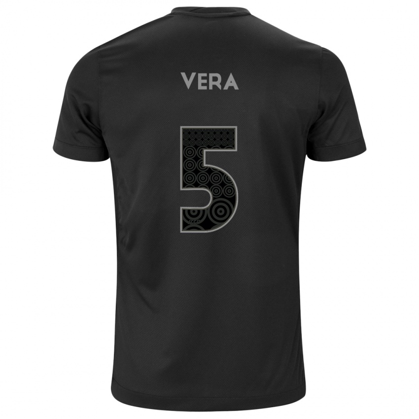 Kinder Fausto Vera #5 Schwarz Auswärtstrikot Trikot 2024/25 T-Shirt Belgien