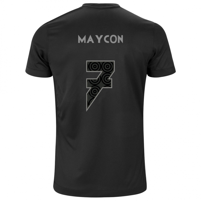 Kinder Maycon #7 Schwarz Auswärtstrikot Trikot 2024/25 T-Shirt Belgien