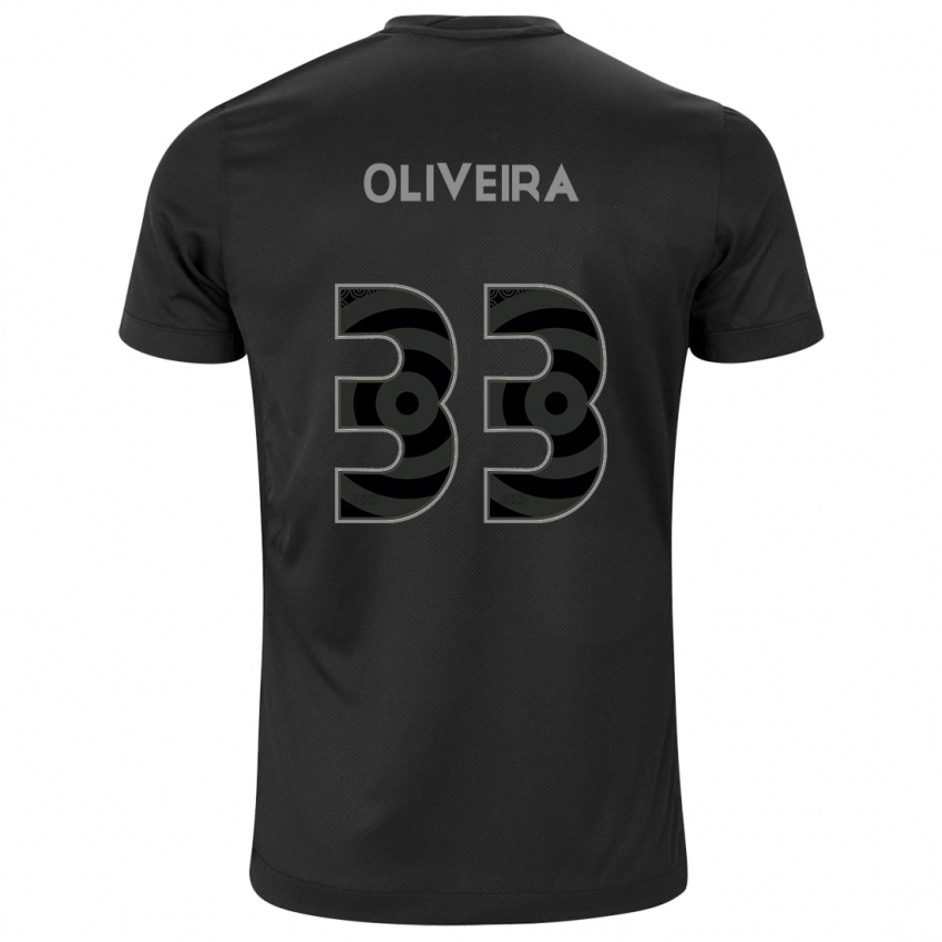 Kinder Ruan Oliveira #33 Schwarz Auswärtstrikot Trikot 2024/25 T-Shirt Belgien